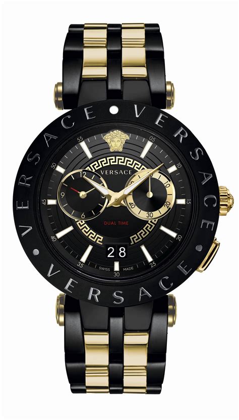 orologio versace cuoio nero uomo|Orologio Versace ’ nero .